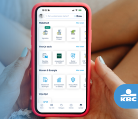 Actie rond de extra diensten in de KBC Mobile app
